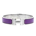 Hermes H Purple Bracelet