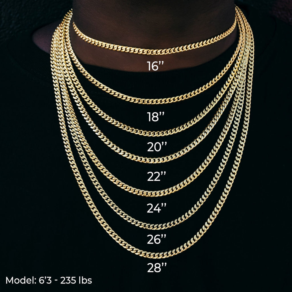 Palm Chain in Black - 2mm