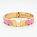 Hermes H Pink Bracelet